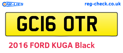 GC16OTR are the vehicle registration plates.