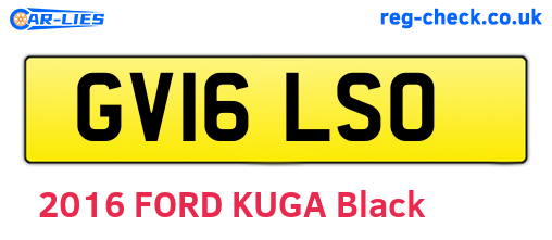GV16LSO are the vehicle registration plates.