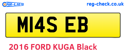 M14SEB are the vehicle registration plates.