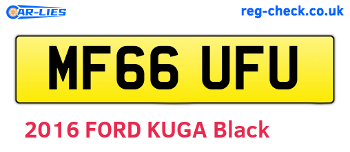 MF66UFU are the vehicle registration plates.