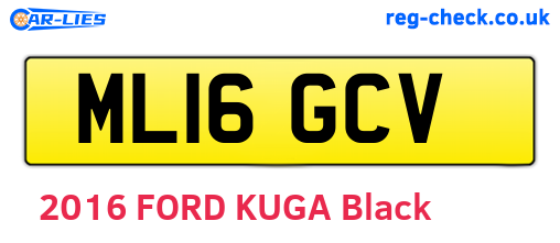 ML16GCV are the vehicle registration plates.