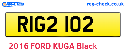 RIG2102 are the vehicle registration plates.
