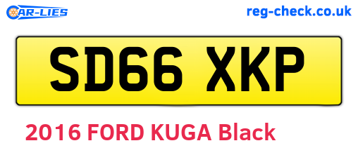 SD66XKP are the vehicle registration plates.