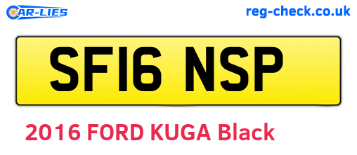 SF16NSP are the vehicle registration plates.