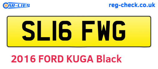 SL16FWG are the vehicle registration plates.