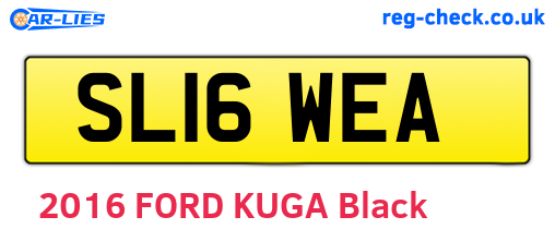 SL16WEA are the vehicle registration plates.