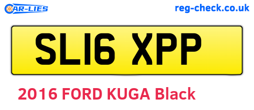 SL16XPP are the vehicle registration plates.