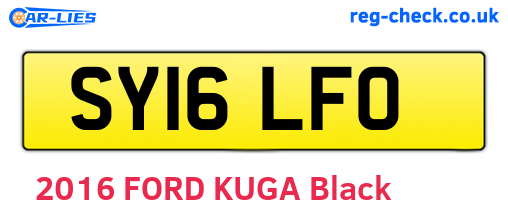 SY16LFO are the vehicle registration plates.
