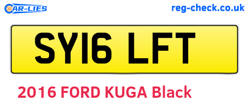 SY16LFT are the vehicle registration plates.