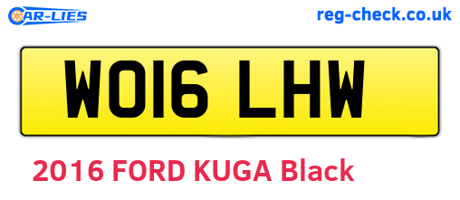WO16LHW are the vehicle registration plates.