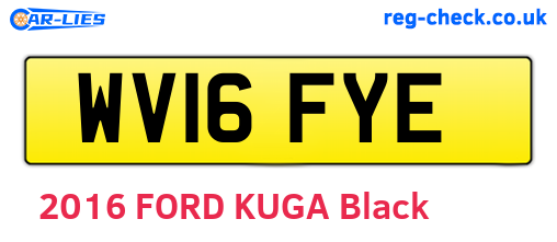 WV16FYE are the vehicle registration plates.