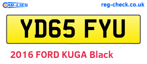 YD65FYU are the vehicle registration plates.