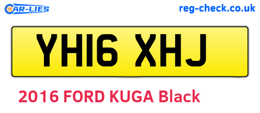 YH16XHJ are the vehicle registration plates.