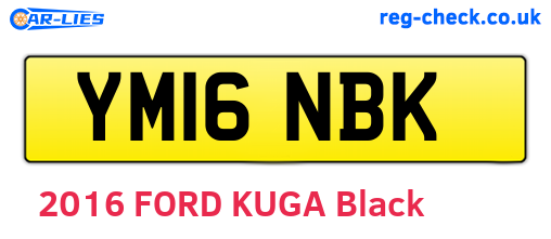 YM16NBK are the vehicle registration plates.