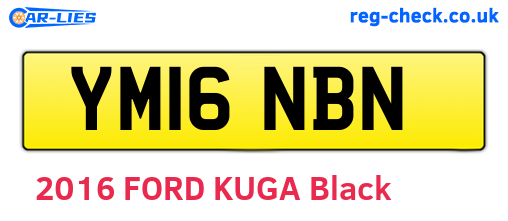 YM16NBN are the vehicle registration plates.