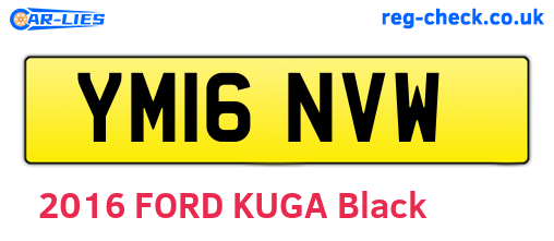 YM16NVW are the vehicle registration plates.