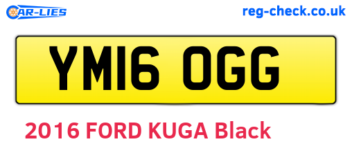 YM16OGG are the vehicle registration plates.