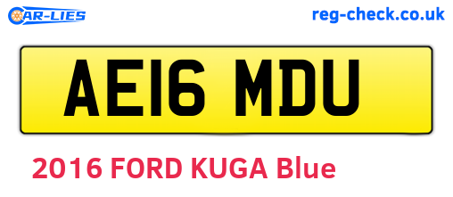 AE16MDU are the vehicle registration plates.
