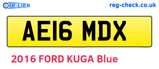 AE16MDX are the vehicle registration plates.