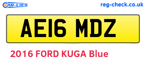 AE16MDZ are the vehicle registration plates.
