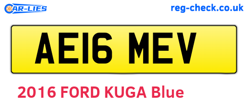 AE16MEV are the vehicle registration plates.