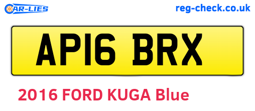 AP16BRX are the vehicle registration plates.