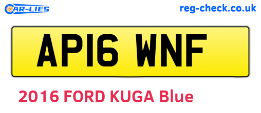 AP16WNF are the vehicle registration plates.