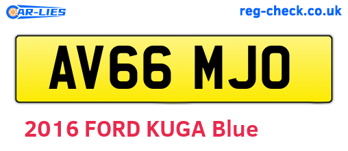 AV66MJO are the vehicle registration plates.