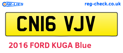 CN16VJV are the vehicle registration plates.
