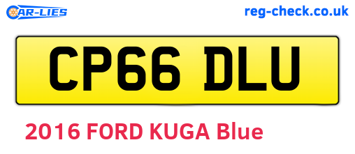 CP66DLU are the vehicle registration plates.