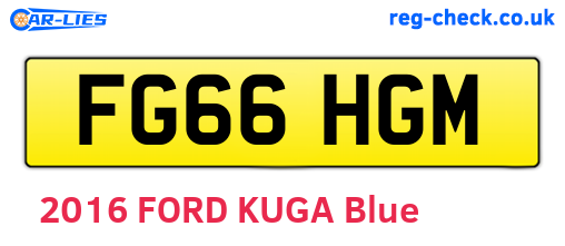 FG66HGM are the vehicle registration plates.