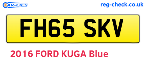 FH65SKV are the vehicle registration plates.