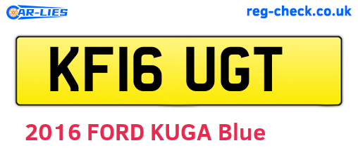 KF16UGT are the vehicle registration plates.