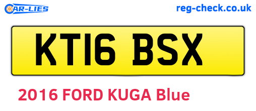 KT16BSX are the vehicle registration plates.
