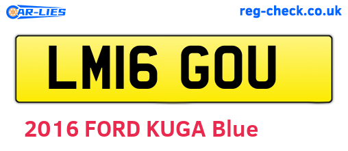 LM16GOU are the vehicle registration plates.