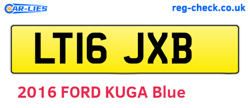 LT16JXB are the vehicle registration plates.