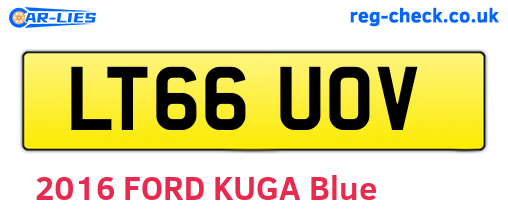 LT66UOV are the vehicle registration plates.