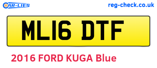 ML16DTF are the vehicle registration plates.