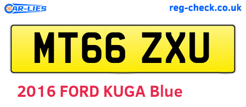 MT66ZXU are the vehicle registration plates.