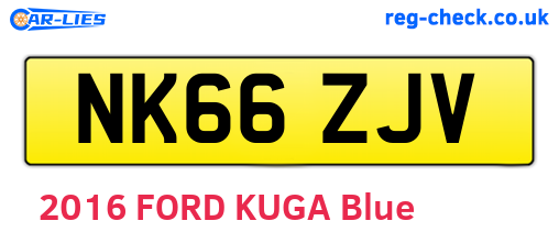 NK66ZJV are the vehicle registration plates.