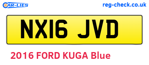 NX16JVD are the vehicle registration plates.
