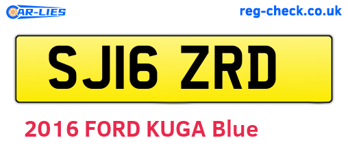 SJ16ZRD are the vehicle registration plates.