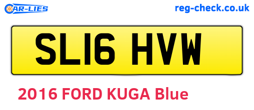 SL16HVW are the vehicle registration plates.