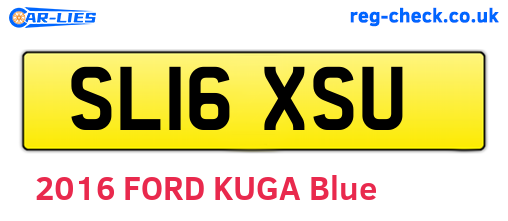 SL16XSU are the vehicle registration plates.