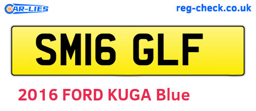 SM16GLF are the vehicle registration plates.