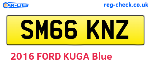 SM66KNZ are the vehicle registration plates.