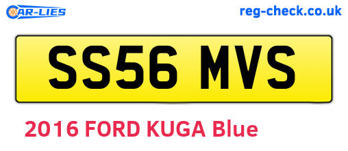 SS56MVS are the vehicle registration plates.