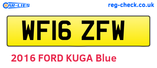 WF16ZFW are the vehicle registration plates.