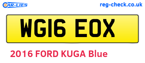 WG16EOX are the vehicle registration plates.