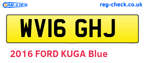 WV16GHJ are the vehicle registration plates.